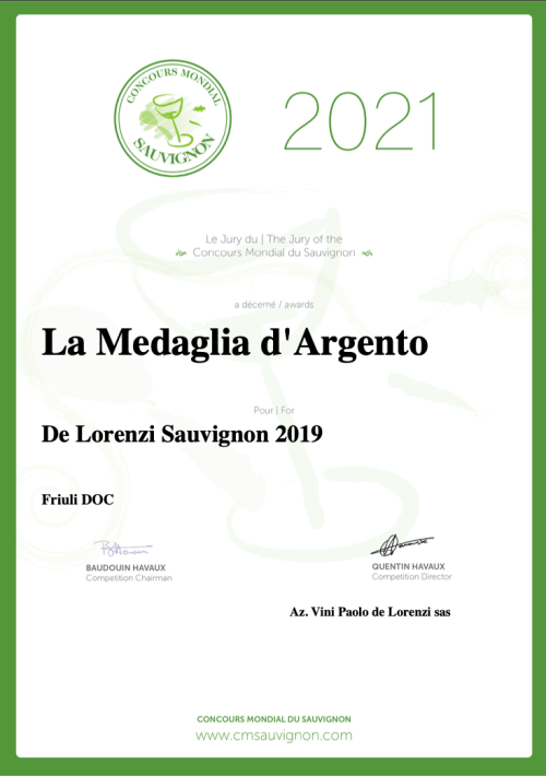 Sauvignon 2020 - De Lorenzi