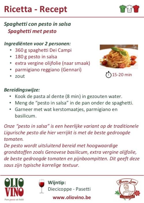 Pesto in salsa 180 gr - OlioVino