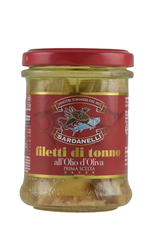 Filetti di tonno all'olio di oliva 200 g - Sardanelli